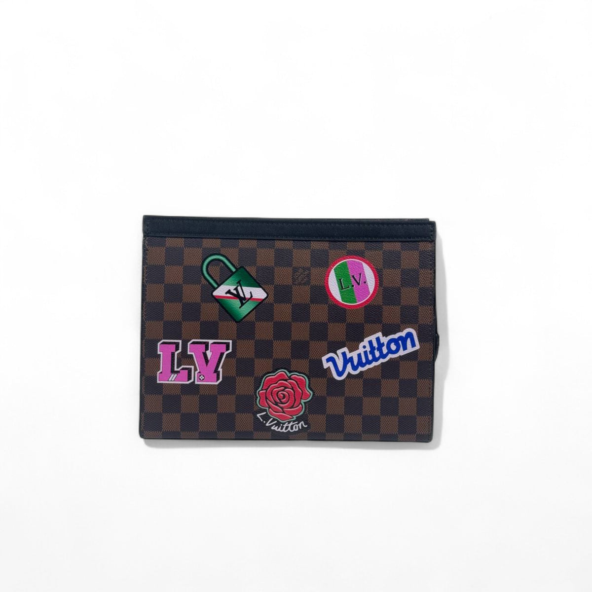 Louis Vuitton Leather Clutch Bag